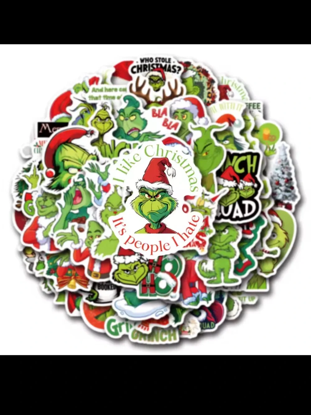 $1 Grinch Holiday Sticker Pack $1 WITH ANY $10 ORDER OR MORE